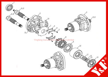 購入 HPV35/55 のための小松の掘削機の油圧部品（PC60/120/200/300-3/5/PC400/PC650 ピストン・ポンプ シリーズ online manufacture