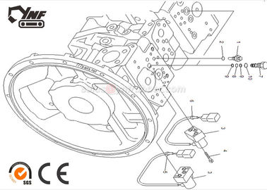 PC200-7 702-21-55901の掘削機の電気部品の鋼鉄試験弁