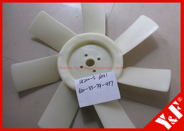 OEM Kato Kobelco SK200-5 6D31 ME018185エンジンの掘削機の予備品エンジンのプラスチック冷却ファンの刃